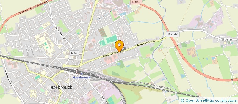 localisation de l'entreprise INTER ASSURANCES à HAZEBROUCK