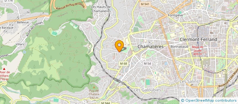 localisation de l'entreprise INTER AT  CHAMALIERES