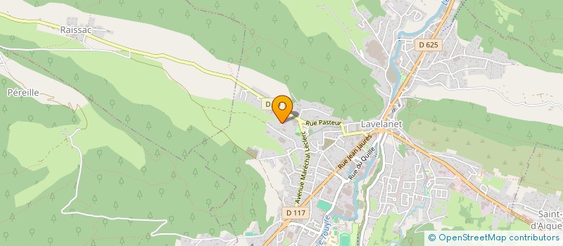 localisation de l'entreprise INTER AUTO à LAVELANET