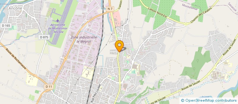 localisation de l'entreprise INTER AUTO à MONTELIMAR