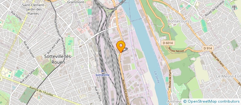 localisation de l'entreprise INTER AUTOS à SOTTEVILLE-LES-ROUEN