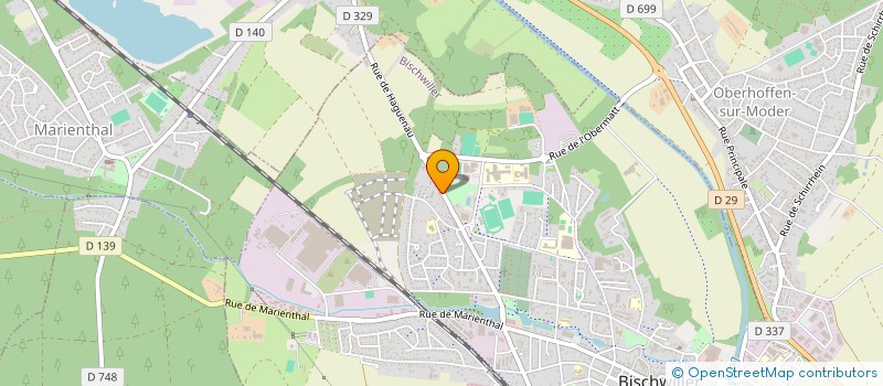 localisation de l'entreprise INTER AUTOS  BISCHWILLER