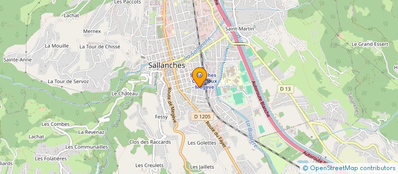 localisation de l'entreprise INTER AXIAL à SALLANCHES