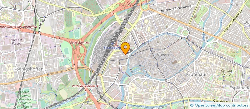 localisation de l'entreprise INTER'AXION à STRASBOURG