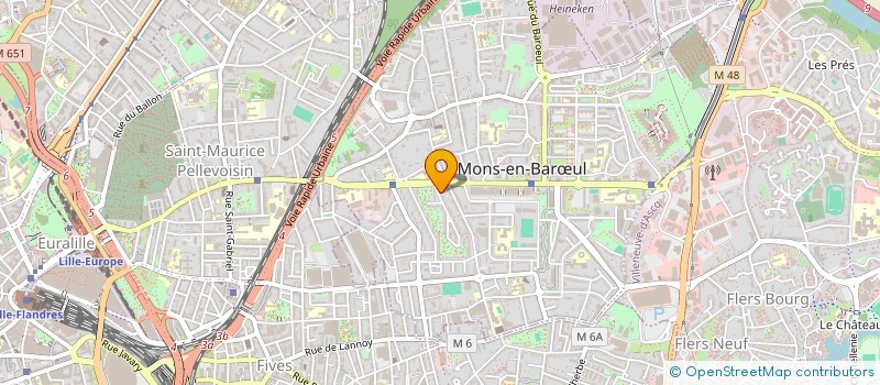 localisation de l'entreprise INTER - BAT  MONS-EN-BARUL