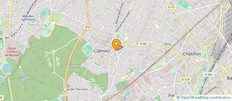 localisation de l'entreprise INTER BATIMENT à CLAMART
