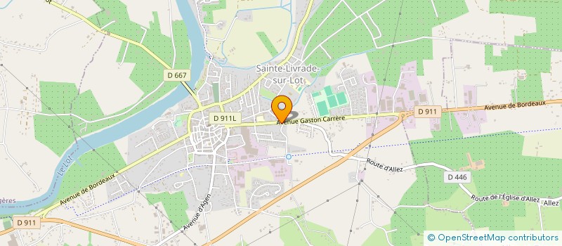 localisation de l'entreprise INTER BATTERIES 47 à SAINTE-LIVRADE-SUR-LOT