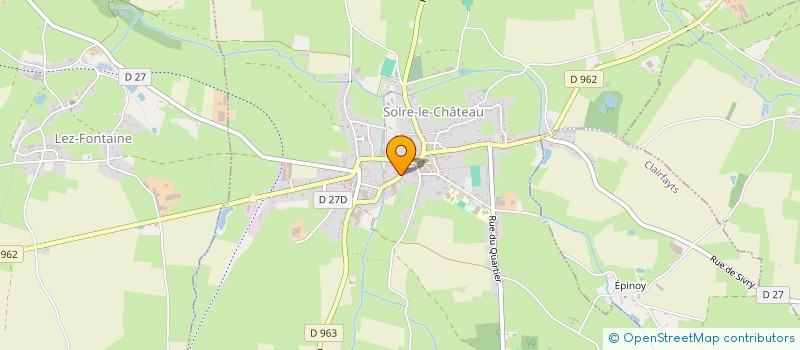 localisation de l'entreprise INTER-BOIS à SOLRE-LE-CHATEAU