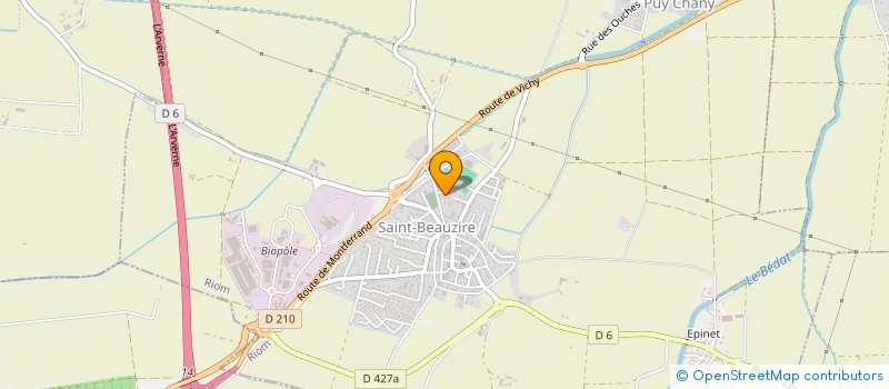 localisation de l'entreprise INTER CE FORCLUM AUVERGNE à SAINT-BEAUZIRE