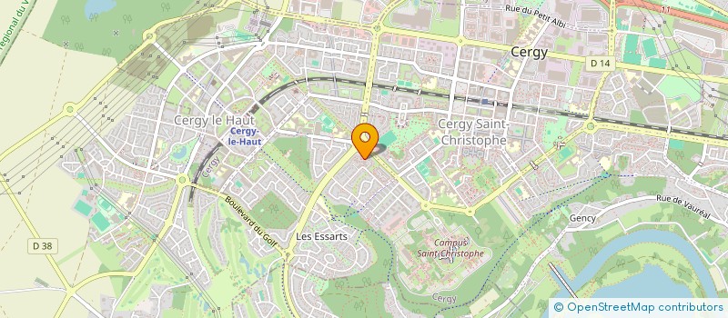 localisation de l'entreprise INTER CE L'ESCALE  CERGY