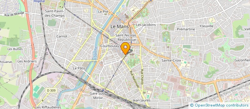 localisation de l'entreprise INTER CENTRE IMMOBILIER  LE MANS