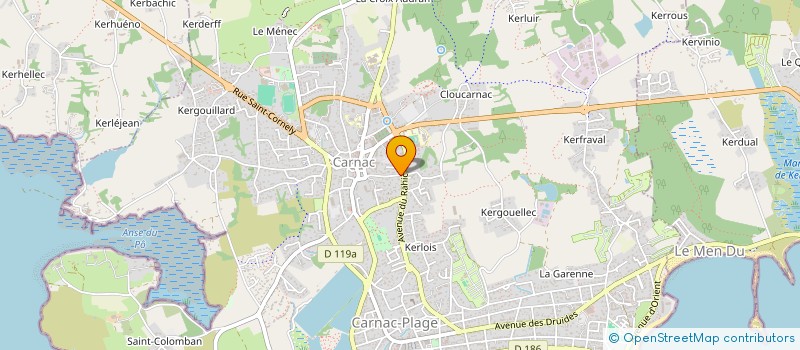localisation de l'entreprise INTER CLOCHERS  CARNAC