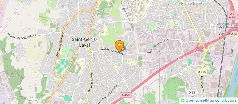 localisation de l'entreprise INTER CLUBS ADOS  SAINT-GENIS-LAVAL