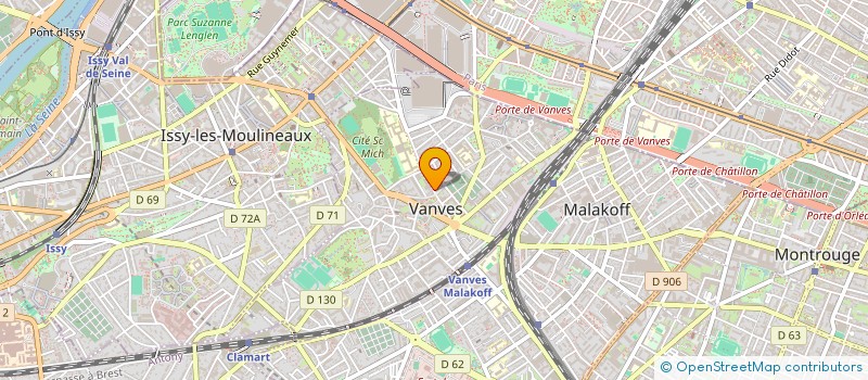 localisation de l'entreprise INTER COFA à VANVES
