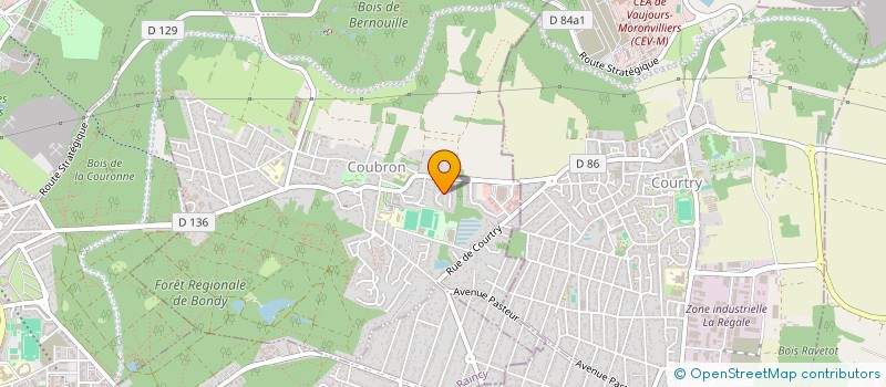 localisation de l'entreprise INTER'COIFF  COUBRON