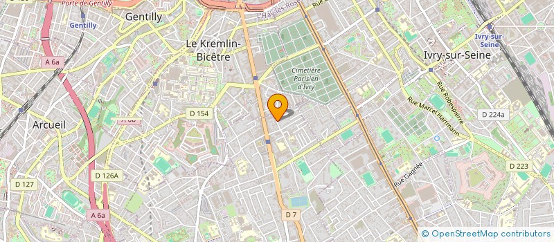 localisation de l'entreprise INTER COM  VILLEJUIF