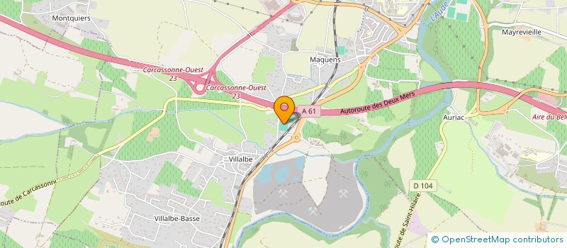 localisation de l'entreprise INTER'COM à CARCASSONNE