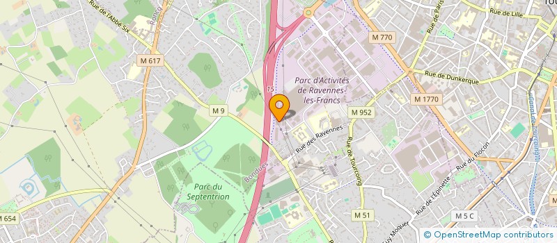 localisation de l'entreprise INTER COM à BONDUES