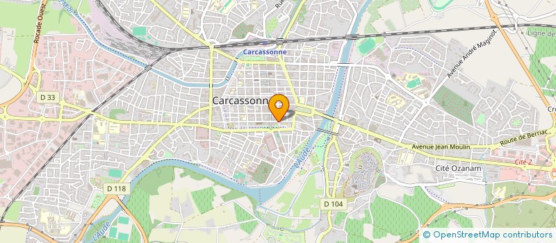 localisation de l'entreprise INTER COMITE ENTREPR COS ASSIMILES AUDE à CARCASSONNE