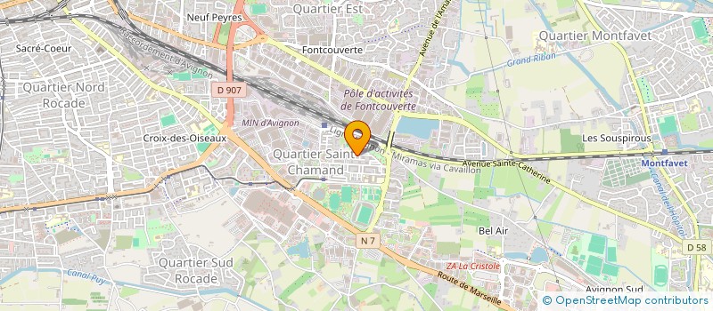 localisation de l'entreprise INTER CONCEPT à AVIGNON