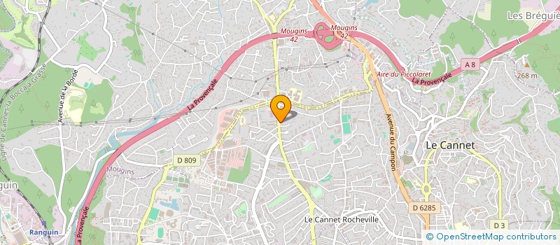 localisation de l'entreprise INTER CONSULT FRANCE à LE CANNET