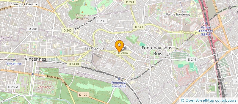 localisation de l'entreprise INTER CONSULTING à FONTENAY-SOUS-BOIS