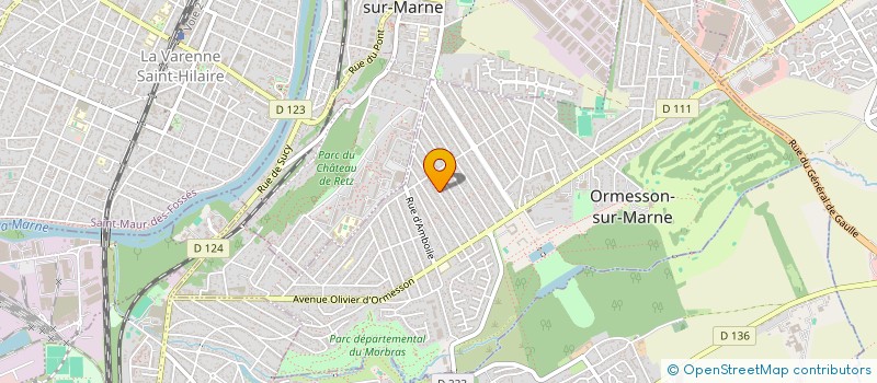 localisation de l'entreprise INTER CONTACT à CHAMPIGNY-SUR-MARNE