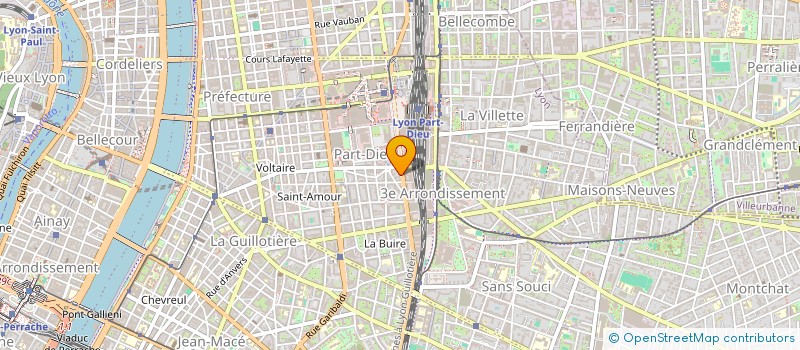 localisation de l'entreprise INTER CONTACTS  LYON