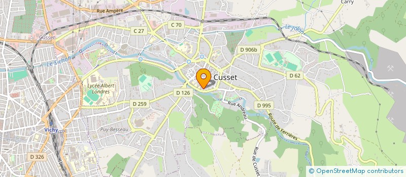 localisation de l'entreprise INTER COS SUD ALLIER à CUSSET