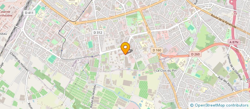 localisation de l'entreprise INTER COSMETIQUES à ANGERS