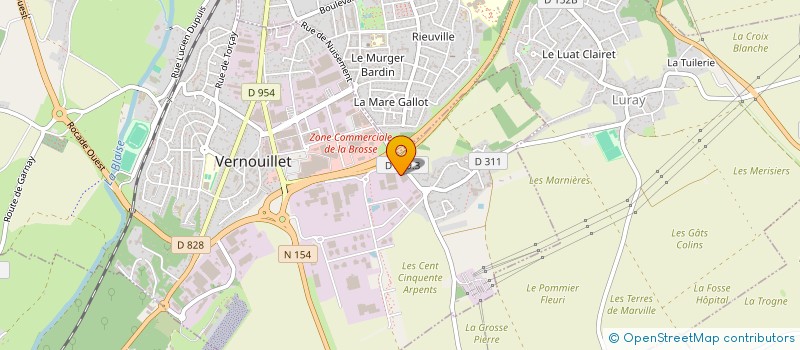 localisation de l'entreprise INTER CREATION à VERNOUILLET
