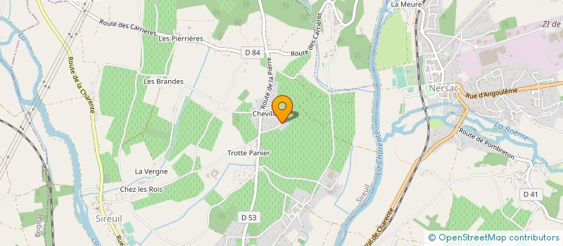 localisation de l'entreprise INTER CROISIERES à SIREUIL