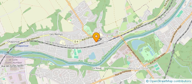 localisation de l'entreprise INTER CUISINE SERVICE à AUVERS-SUR-OISE