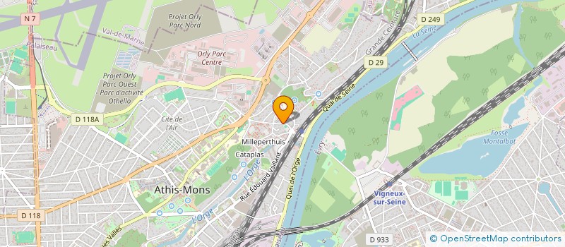 localisation de l'entreprise INTER CVS91 à ATHIS-MONS