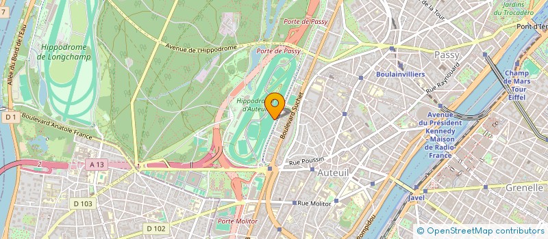 localisation de l'entreprise INTER D  PARIS