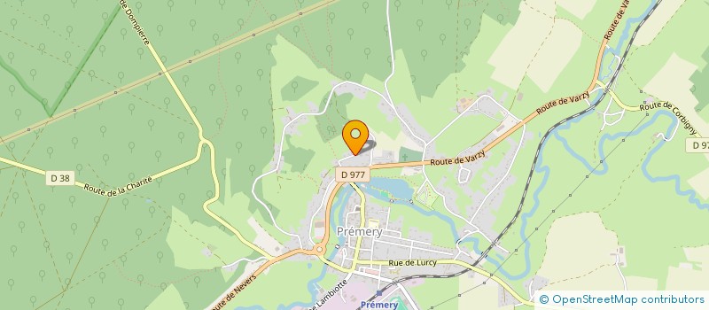 localisation de l'entreprise INTER DANSE THIERRY MOREAU  PREMERY