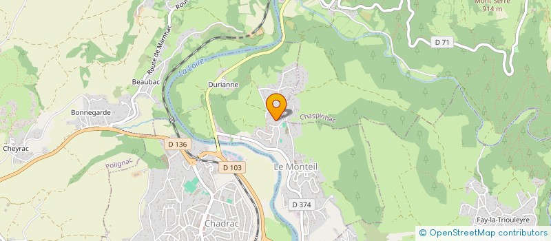 localisation de l'entreprise INTER DECO 43  LE MONTEIL