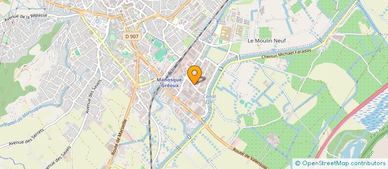 localisation de l'entreprise INTER DEFI à MANOSQUE