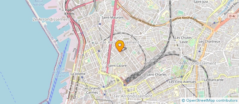 localisation de l'entreprise INTER DEGRIFF MEUBLE à MARSEILLE