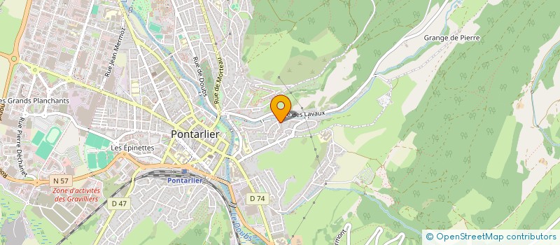 localisation de l'entreprise INTER - DEM à PONTARLIER