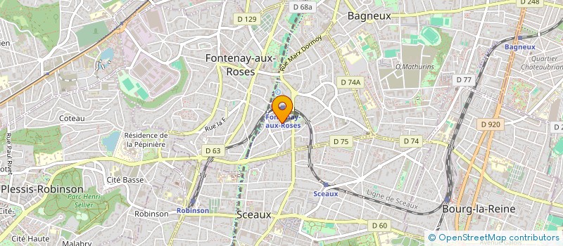 localisation de l'entreprise INTER DIFFUSION à FONTENAY-AUX-ROSES