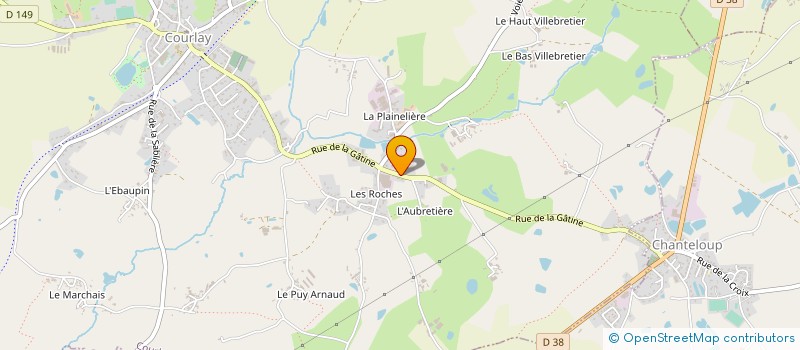 localisation de l'entreprise INTER DISTRI à COURLAY