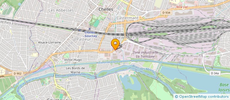 localisation de l'entreprise INTER DISTRIBUTION  CHELLES