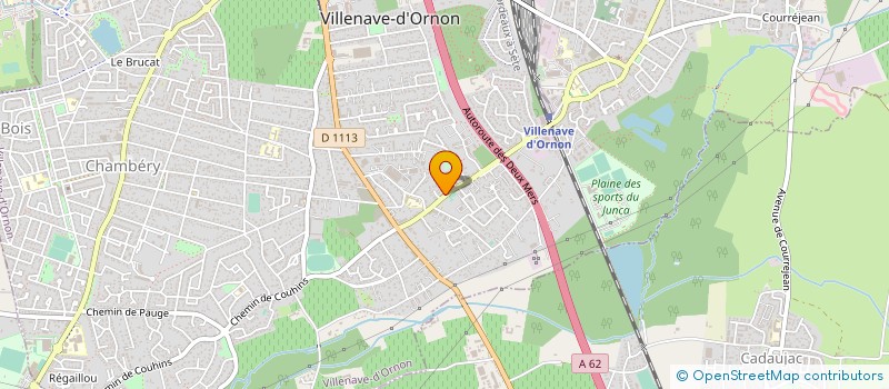 localisation de l'entreprise INTER DISTRIBUTION à VILLENAVE-D'ORNON