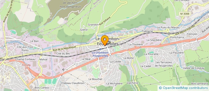 localisation de l'entreprise INTER DISTRICT à LE CHAMBON-FEUGEROLLES