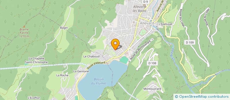 localisation de l'entreprise INTER DRESSAGE à ALLEVARD