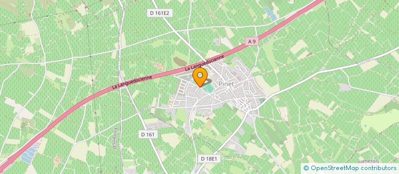 localisation de l'entreprise INTER EAUX à PINET