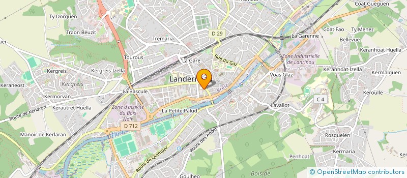 localisation de l'entreprise INTER ECOLES CATHOLIQUES DE LANDERNEAU à LANDERNEAU