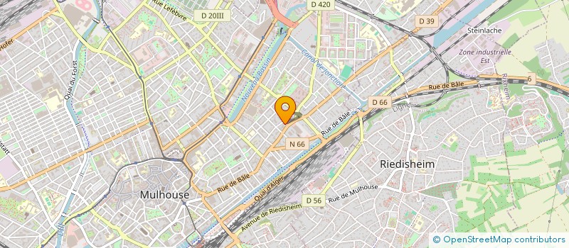 localisation de l'entreprise INTER EXPRESS  MULHOUSE