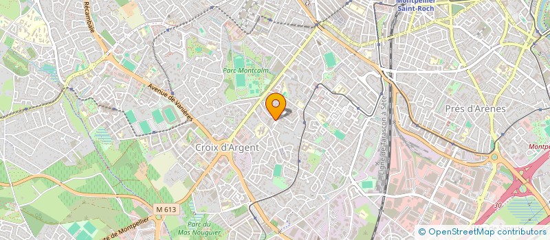 localisation de l'entreprise INTER EXPRESS à MONTPELLIER